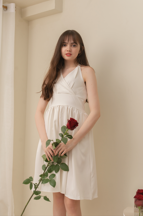 AMARA Halter Dress (WHITE)