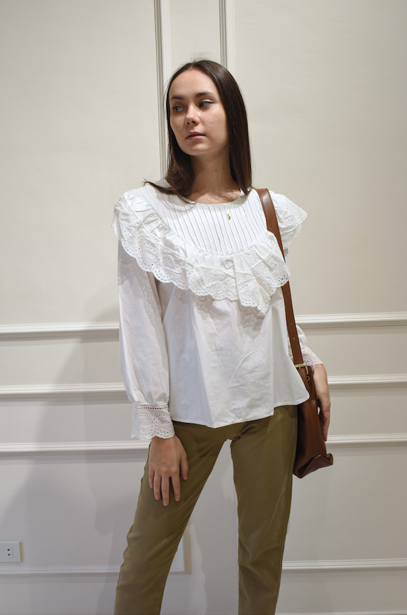 ELLIS Lace Long Sleeve Blouse