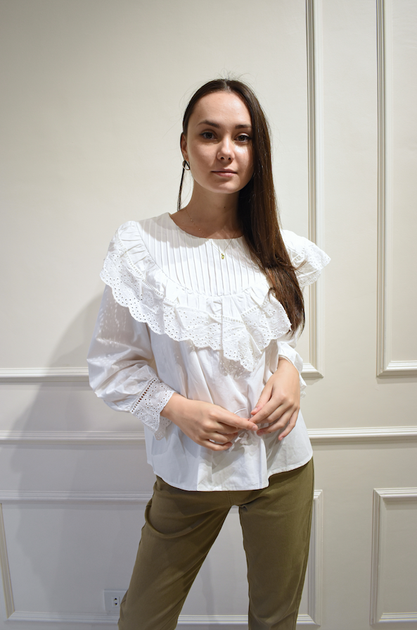 ELLIS Lace Long Sleeve Blouse