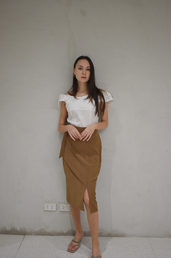 CONAN Belted Pencil Skirt